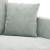 Canapea cu 3 locuri, gri deschis, material 180CM catifea GartenMobel Dekor