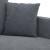 Canapea cu 3 locuri, gri închis, 180 cm, material catifea GartenMobel Dekor