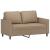 Canapea cu 2 locuri, cappuccino, 120 cm, piele ecologică GartenMobel Dekor