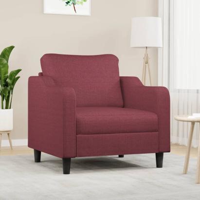 Fotoliu canapea, roșu vin, 60 cm, material textil GartenMobel Dekor