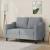 Canapea cu 2 locuri, gri deschis, 120 cm, material textil GartenMobel Dekor