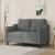 Canapea cu 2 locuri, gri închis, 120 cm, material textil GartenMobel Dekor