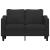 Canapea cu 2 locuri, negru, 120 cm, material textil GartenMobel Dekor