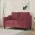 Canapea cu 2 locuri, roșu vin, 120 cm, material textil GartenMobel Dekor