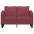 Canapea cu 2 locuri, roșu vin, 120 cm, material textil GartenMobel Dekor
