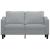 Canapea cu 2 locuri, gri deschis, 140 cm, material textil GartenMobel Dekor