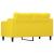 Canapea cu 2 locuri, galben deschis, 140 cm, material textil GartenMobel Dekor