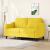 Canapea cu 2 locuri, galben deschis, 140 cm, material textil GartenMobel Dekor