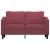Canapea cu 2 locuri, roșu vin, 140 cm, material textil GartenMobel Dekor