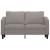 Canapea cu 2 locuri, gri taupe, 140 cm, material textil GartenMobel Dekor