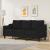 Canapea cu 3 locuri, negru, 180 cm, material textil GartenMobel Dekor