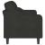 Canapea cu 3 locuri, negru, 180 cm, material textil GartenMobel Dekor