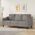 Canapea cu 3 locuri, taupe, 180 cm, material textil GartenMobel Dekor