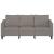 Canapea cu 3 locuri, taupe, 180 cm, material textil GartenMobel Dekor