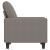 Fotoliu canapea, gri taupe, 60 cm, material textil GartenMobel Dekor