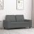 Canapea cu 2 locuri, gri închis, 120 cm, material textil GartenMobel Dekor