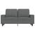 Canapea cu 2 locuri, gri închis, 120 cm, material textil GartenMobel Dekor