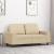 Canapea cu 2 locuri, crem, 120 cm, material textil GartenMobel Dekor