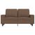 Canapea cu 2 locuri, maro, 120 cm, material textil GartenMobel Dekor