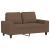 Canapea cu 2 locuri, maro, 120 cm, material textil GartenMobel Dekor
