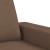 Canapea cu 2 locuri, maro, 120 cm, material textil GartenMobel Dekor