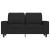 Canapea cu 2 locuri, negru, 120 cm, material textil GartenMobel Dekor