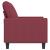 Canapea cu 2 locuri, roșu vin, 120 cm, material textil GartenMobel Dekor