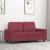 Canapea cu 2 locuri, roșu vin, 120 cm, material textil GartenMobel Dekor