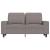 Canapea cu 2 locuri, gri taupe, 120 cm, material textil GartenMobel Dekor