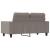 Canapea cu 2 locuri, gri taupe, 120 cm, material textil GartenMobel Dekor