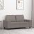 Canapea cu 2 locuri, gri taupe, 120 cm, material textil GartenMobel Dekor