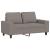 Canapea cu 2 locuri, gri taupe, 120 cm, material textil GartenMobel Dekor