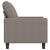 Canapea cu 2 locuri, gri taupe, 120 cm, material textil GartenMobel Dekor
