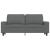 Canapea cu 2 locuri, gri închis, 140 cm, material textil GartenMobel Dekor