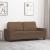 Canapea cu 2 locuri, maro, 140 cm, material textil GartenMobel Dekor