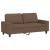 Canapea cu 2 locuri, maro, 140 cm, material textil GartenMobel Dekor