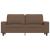 Canapea cu 2 locuri, maro, 140 cm, material textil GartenMobel Dekor