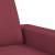 Canapea cu 2 locuri, roșu vin, 140 cm, material textil GartenMobel Dekor