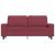 Canapea cu 2 locuri, roșu vin, 140 cm, material textil GartenMobel Dekor