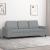 Canapea cu 3 locuri, gri deschis, material 180CM textil GartenMobel Dekor