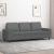 Canapea cu 3 locuri, gri închis, 180 cm, material textil GartenMobel Dekor
