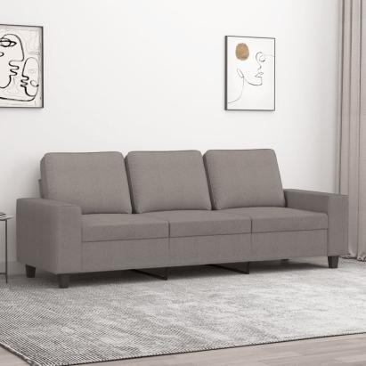 Canapea cu 3 locuri, taupe, 180 cm, material textil GartenMobel Dekor
