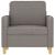 Fotoliu canapea, gri taupe, 60 cm, material textil GartenMobel Dekor