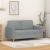 Canapea cu 2 locuri, gri deschis, 120 cm, material textil GartenMobel Dekor