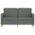 Canapea cu 2 locuri, gri închis, 120 cm, material textil GartenMobel Dekor