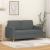 Canapea cu 2 locuri, gri închis, 120 cm, material textil GartenMobel Dekor