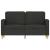Canapea cu 2 locuri, negru, 120 cm, material textil GartenMobel Dekor