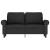 Canapea cu 2 locuri, negru, 120 cm, catifea GartenMobel Dekor