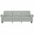 Canapea cu 3 locuri, gri deschis, material 180CM catifea GartenMobel Dekor