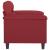Canapea de o persoană, roșu vin, 60 cm, piele ecologică GartenMobel Dekor